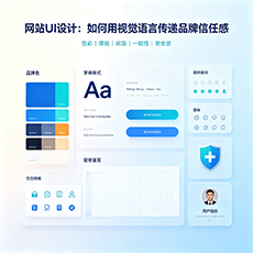 鹤山建站-网站UI设计:如何用视觉语言传递品牌信任感